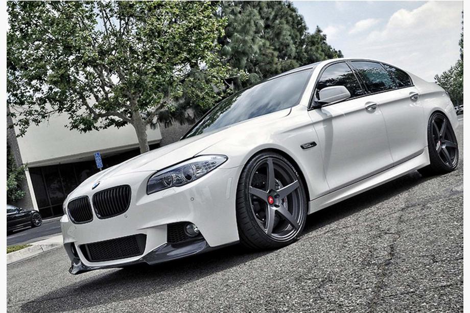 BMW 5 Series F10/F11 2010–2016 Splitter Delantero DPT Lip V-3 (Para M-Performance, Negro Brillante) Foto 3