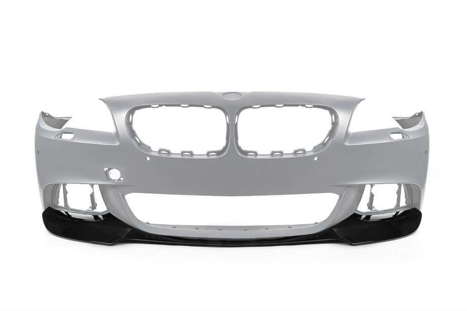 BMW 5 Series F10/F11 2010–2016 Splitter Delantero DPT Lip V-3 (Para M-Performance, Negro Brillante) Foto 2