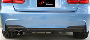 BMW 3 Series F30/F31 2012-2019 Difusor Trasero DPT V-1 (para M Performance, Negro Brillante) foto 1