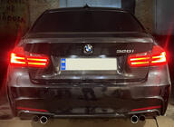 BMW 3 Series F30/F31 2012-2019 Difusor Trasero DPT V-3 (para M Performance, Negro Brillante) foto 3