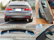 BMW 3 Series F30/F31 2012-2019 Difusor Trasero DPT V-4 (para M Performance, Negro Brillante) foto 4
