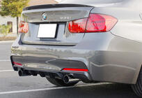 BMW 3 Series F30/F31 2012-2019 Difusor Trasero DPT V-4 (para M Performance, Negro Brillante) foto 1