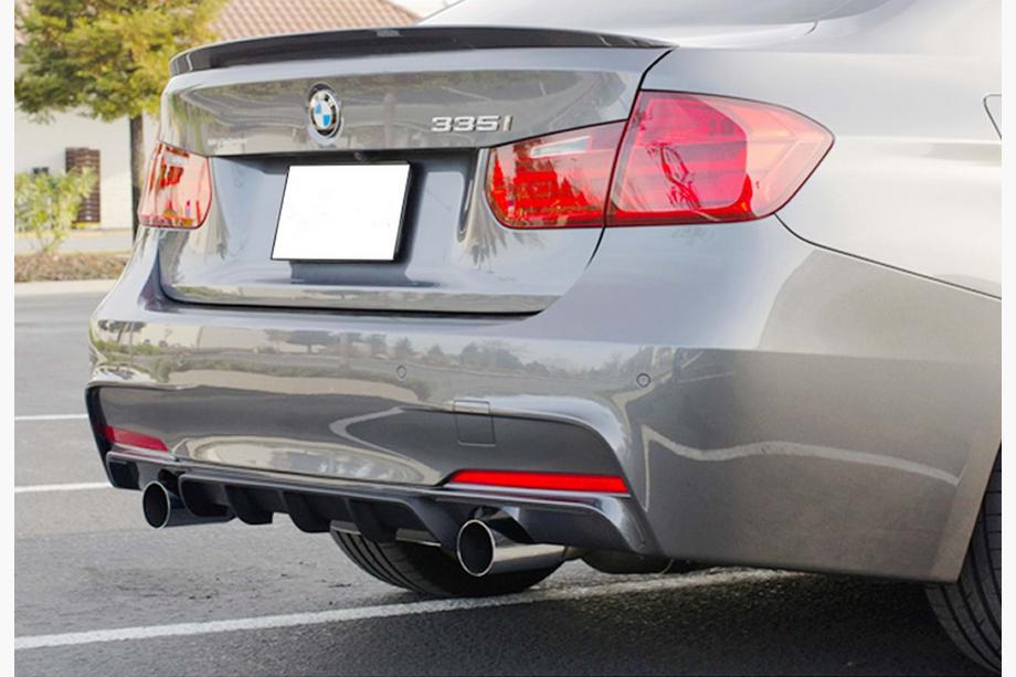 BMW 3 Series F30/F31 2012-2019 Difusor Trasero DPT V-4 (para M Performance, Negro Brillante) Image
