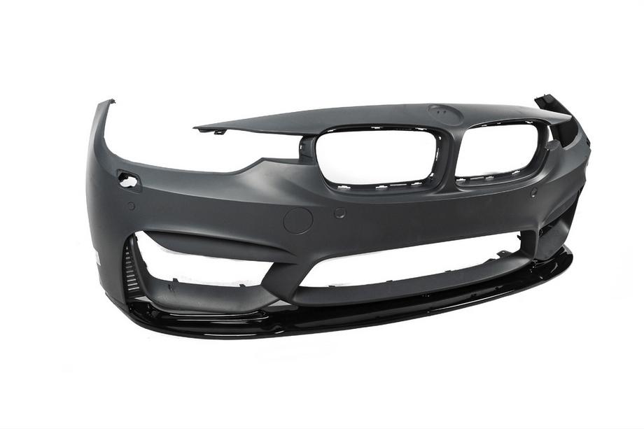 BMW 3 Series F30/F31 2012-2019 Splitter Delantero DPT Lip V-1 (Para M3, Negro Brillante) Foto 13