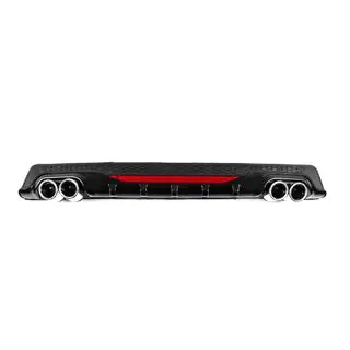 Difusor Trasero Universal DPT AMG Style V-1 (ABS) (Gris+Negro) foto 1