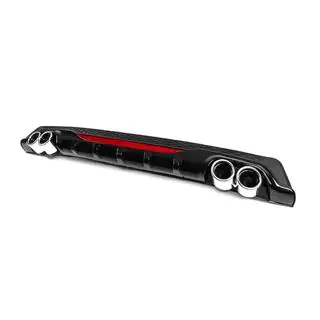 Difusor Trasero Universal DPT AMG Style V-1 (ABS) (Gris+Negro) foto 2