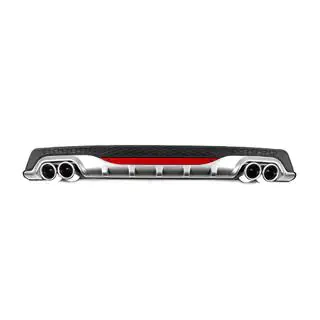 Difusor Trasero Universal DPT AMG Style V-2 (ABS) (Gris+Negro Brillante) foto 1