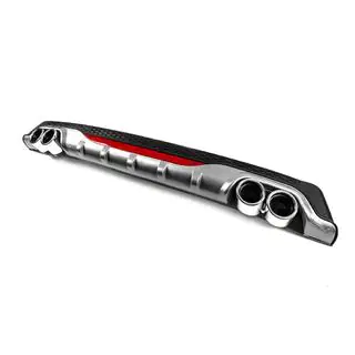 Difusor Trasero Universal DPT AMG Style V-2 (ABS) (Gris+Negro Brillante) foto 2