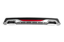 Difusor Trasero Universal DPT AMG Style V-4 (ABS) (Gris+Negro Brillante) foto 1