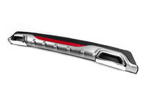 Difusor Trasero Universal DPT AMG Style V-4 (ABS) (Gris+Negro Brillante) foto 2