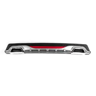 Difusor Trasero Universal DPT AMG Style V-4 (ABS) (Gris+Negro Brillante) foto 1