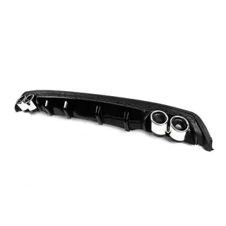 Difusor Trasero Universal DPT V-1 (ABS) (Negro Brillante) foto 2