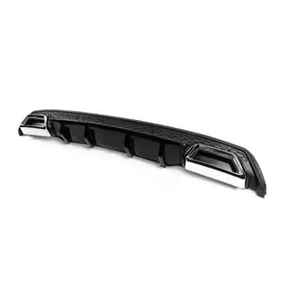 Difusor Trasero Universal DPT V-2 (ABS) (Negro Brillante) foto 1