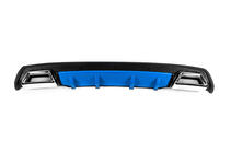 Difusor Trasero Universal DPT V-3 (ABS) (Azul+Negro Brillante) foto 1