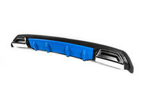 Difusor Trasero Universal DPT V-3 (ABS) (Azul+Negro Brillante) foto 2