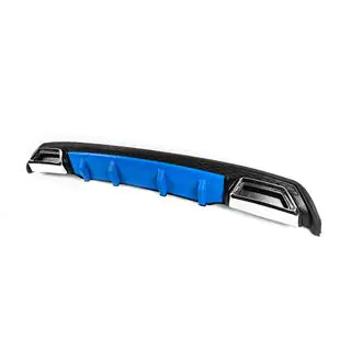 Difusor Trasero Universal DPT V-3 (ABS) (Azul+Negro Brillante) foto 2