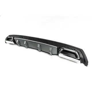 Difusor Trasero Universal DPT V-4 (ABS) (Gris + Negro Brillante) foto 2
