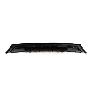 Difusor Trasero Universal DPT V-5 (ABS) (Rojo+Negro Brillante) foto 4