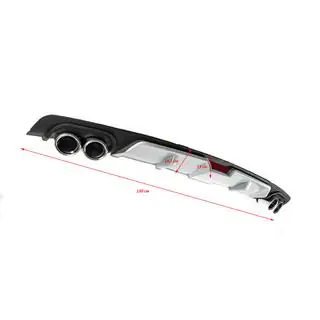 Difusor trasero universal DPT V-6 (gris + negro mate) foto 4