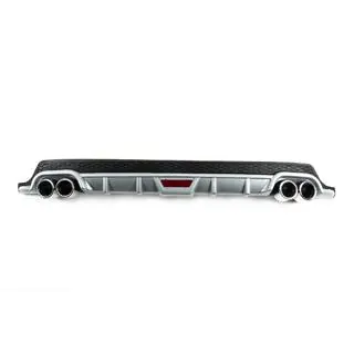 Difusor Trasero Universal DPT V-8 (ABS) (Gris+Negro Brillante) foto 3