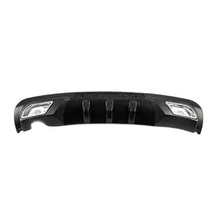 Difusor Trasero Universal DPT Sport V-2 (ABS) (Negro Brillante) foto 2