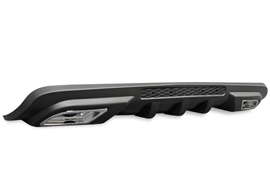 Difusor Trasero Universal DPT Sport V-2 (ABS) (Negro Brillante) Image