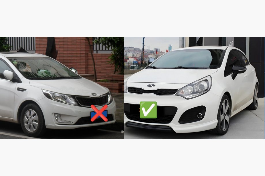 Kia Rio 2012-2017 Cubiertas de Espejos BMW-Style (con Intermitente, 2 uds) Foto 2