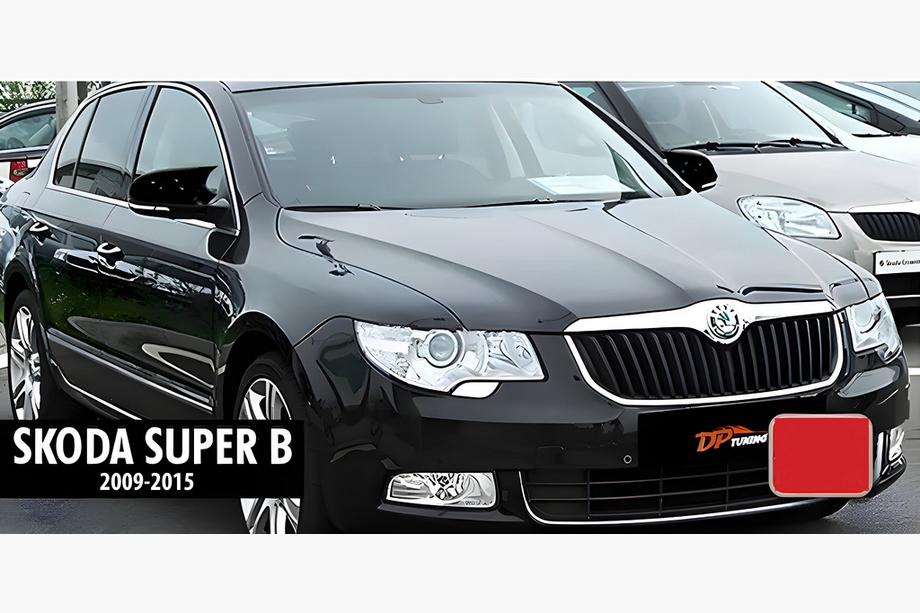 Skoda Superb 2009-2015 Cubiertas de Espejos BMW-Style (2 uds) Foto 5