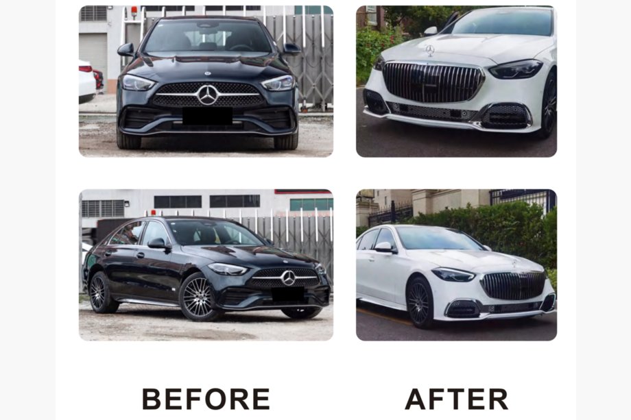 Mercedes C-class W206 2022- Parachoques delantero completo (Maybach) Image