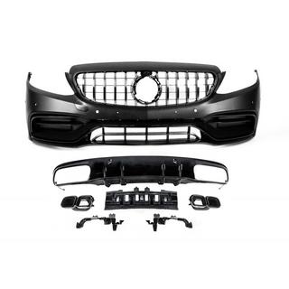 Kit de carrocería con difusor para Coupe (AMG C63-design 2018-2021) Mercedes C-class W205 2014-2021 foto 1