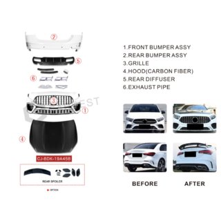 Kit de carrocería AMG A45 (Tipo-B) Mercedes A-class W177 2018- foto 2