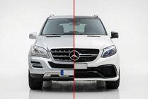 Mercedes ML W164 2005-2011 Kit de restyling para W166 GLE63 AMG foto 1