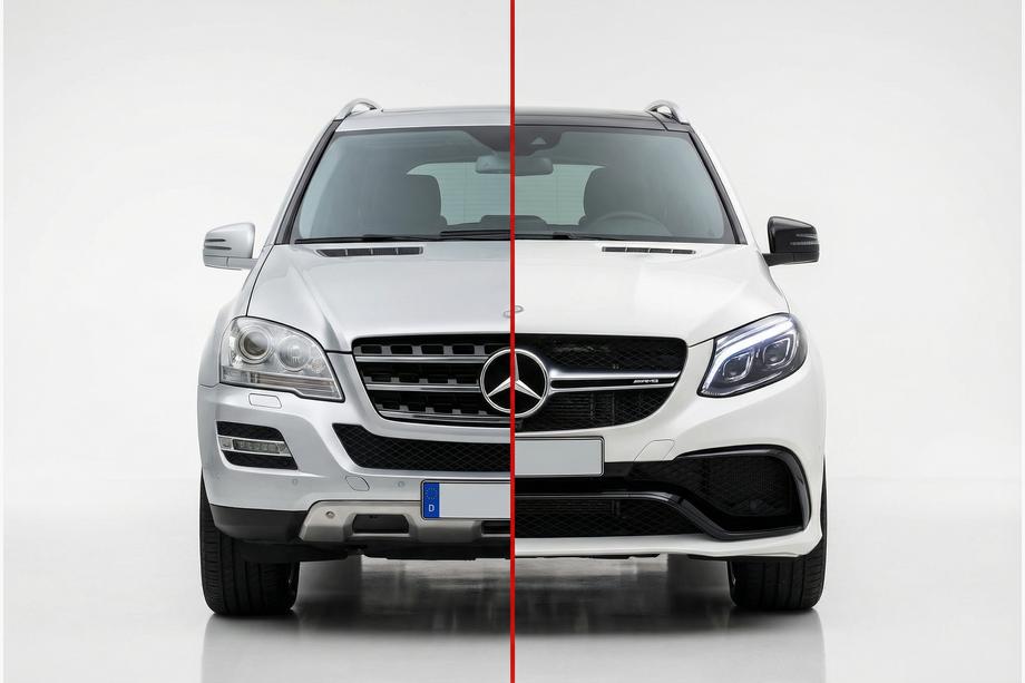 Mercedes ML W164 2005-2011 Kit de restyling para W166 GLE63 AMG Image