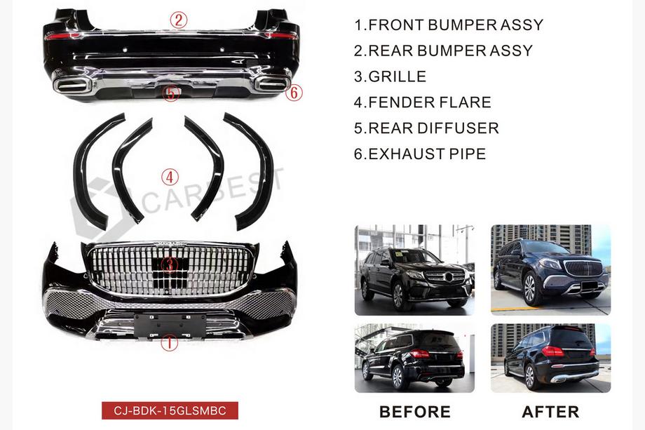 Mercedes GL/GLS class X166 2012-2019 Kit de carrocería Maybach (para GLS) Foto 2