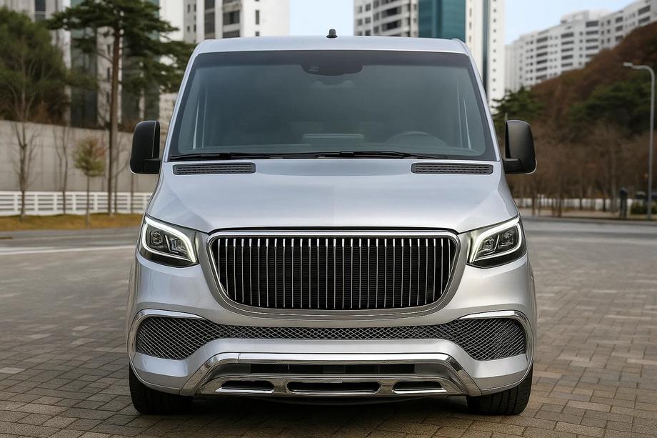 Mercedes Sprinter W907/W910 2018- Parachoques delantero con parrilla (Maybach) Image