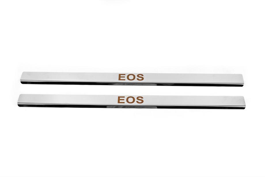 Volkswagen EOS 2006-2011 Cubierta de Umbral Carmos (2 uds, Acero Inoxidable) Image
