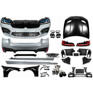 Kit de restyling con capó y aletas (para M5 Competition 2021) BMW Serie 5 G30/G31 2017–2023 foto 2