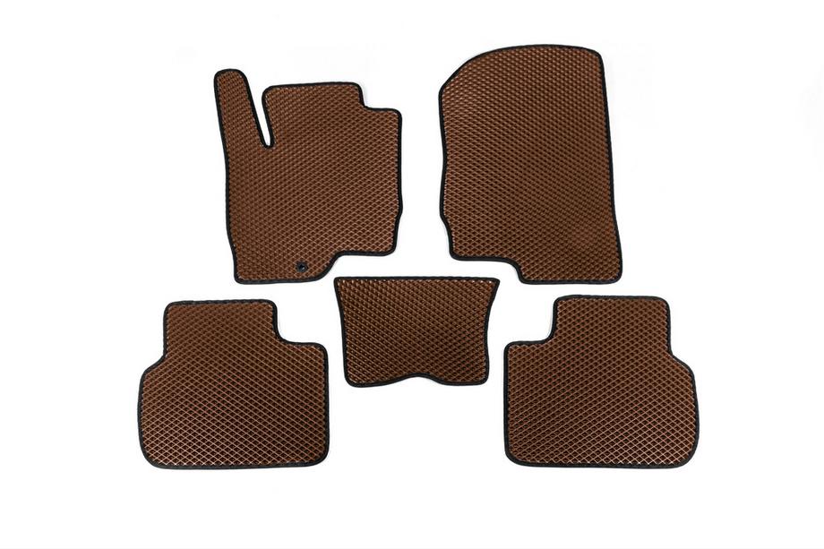 Mitsubishi Colt 2004-2012 Alfombrillas EVA (Marrón) Image
