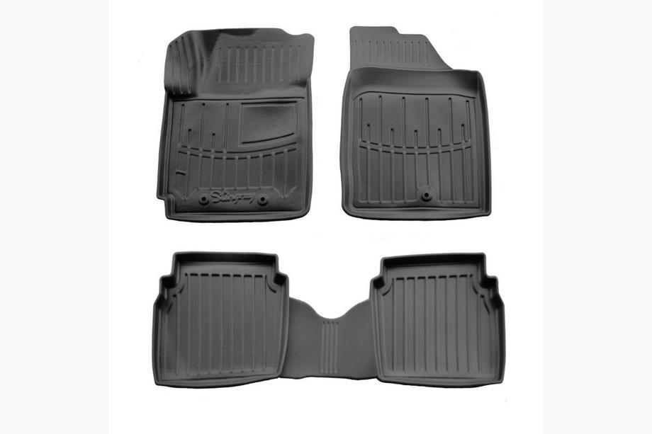 Hyundai I-10 2008-2013 Alfombrillas de goma Stingray 3D (4 uds) Image