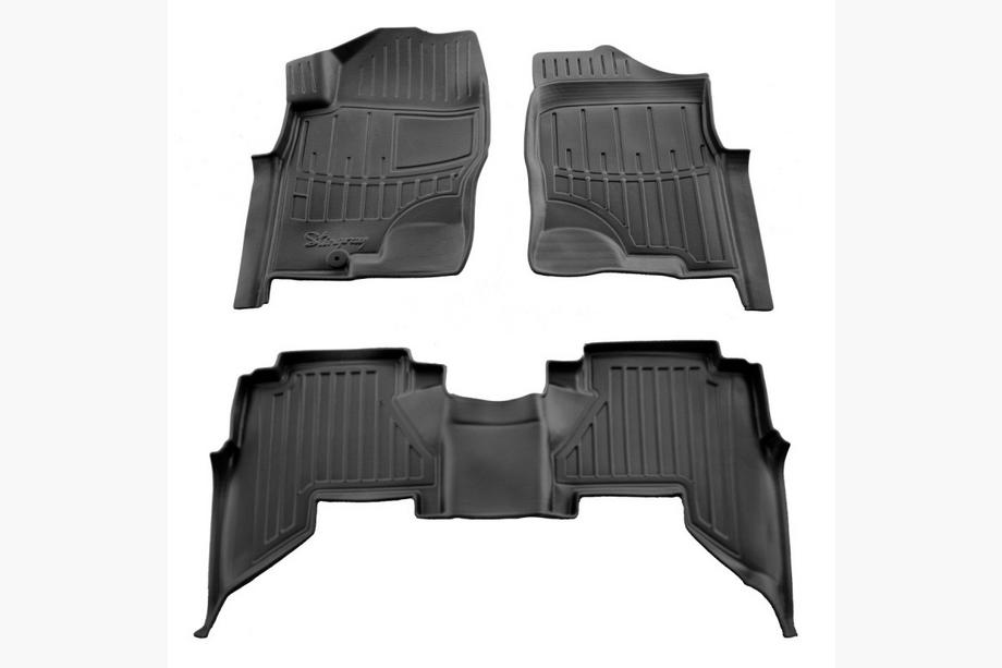 Nissan Pathfinder R51 2005-2014 Alfombrillas de goma Stingray 3D (2005-2010, 3 uds) Image