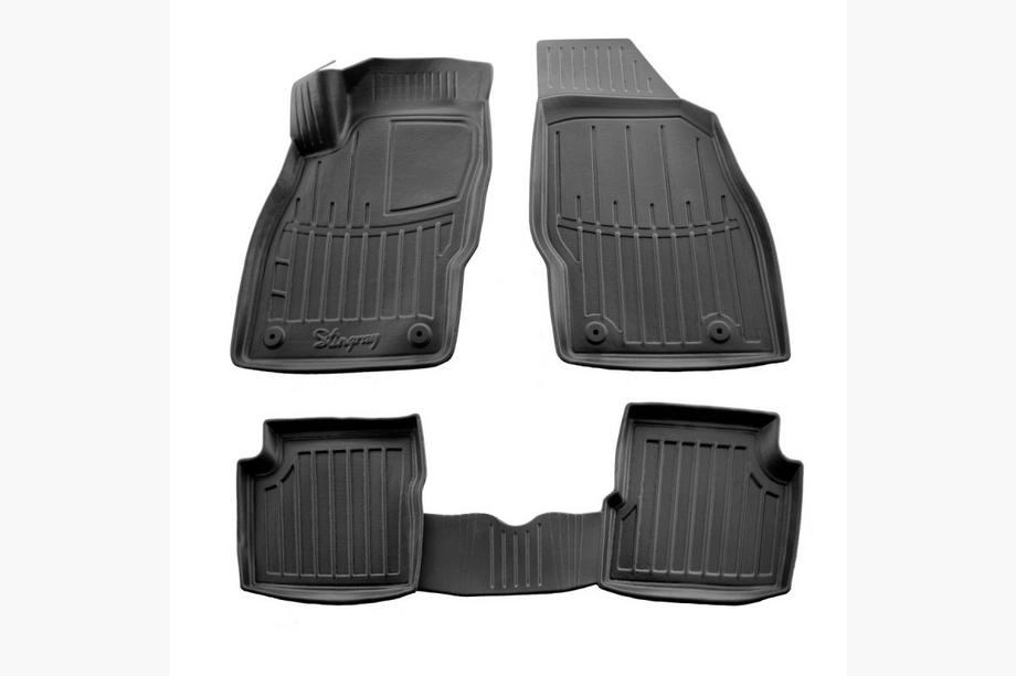 Opel Corsa E 2015-2019 Alfombrillas de goma Stingray 3D (5 uds) Image