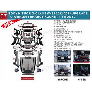 Kit de carrocería facelift a G900 Roket Mercedes G class W463 1990-2018 foto 2