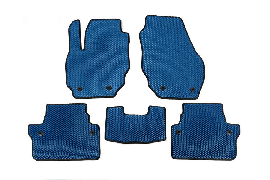 Volvo XC70 2007-2013 Alfombrillas EVA (Azul) Image