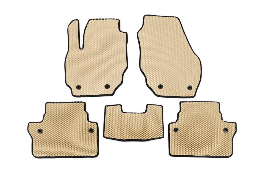 Volvo XC70 2007-2013 Alfombrillas EVA (Beige) Image