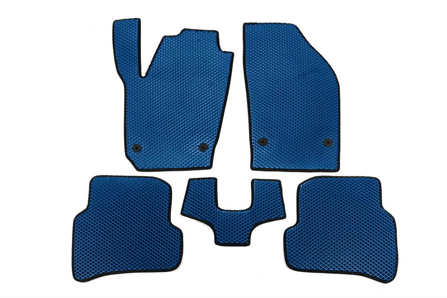 Skoda Fabia 2014-2021 Alfombrillas EVA (Azul) Image