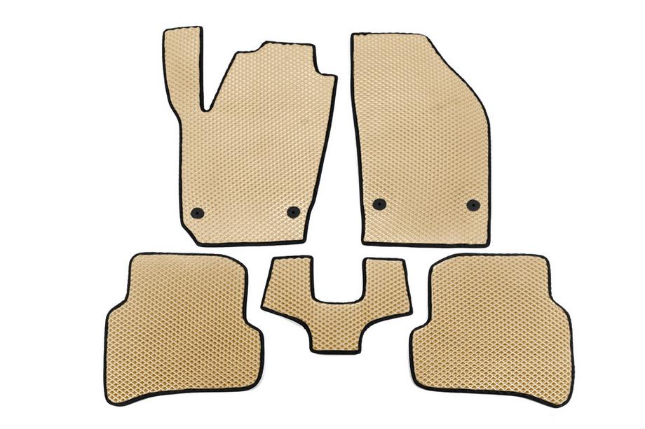 Skoda Fabia 2014-2021 Alfombrillas EVA (Beige) Image