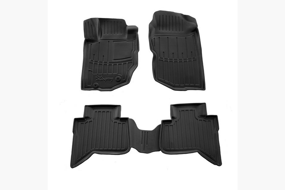 Mitsubishi L200 2024- Alfombrillas de goma Stingray 3D (4 uds) Image