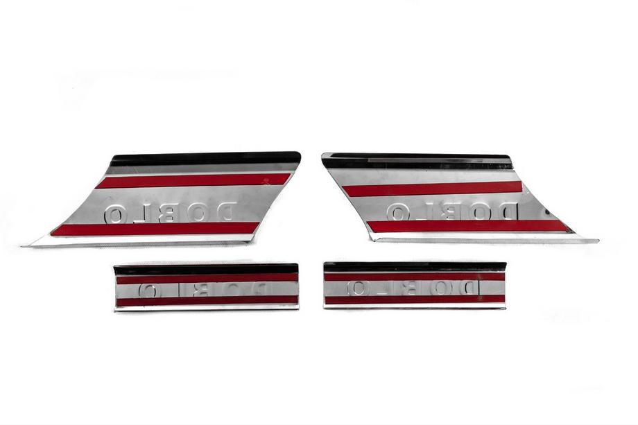 Fiat Doblo I 2001-2005 Protecciones de umbral interior acero inoxidable (Carmos V2) 4 Puertas Foto 3