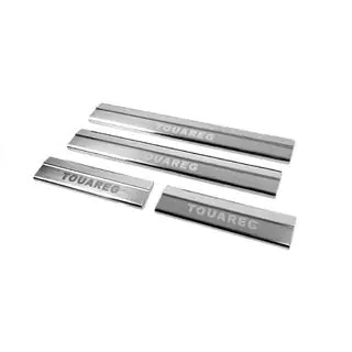 Cubiertas de Umbral Carmos V2 (4 uds, Acero Inoxidable) Volkswagen Touareg 2010-2018 foto 2