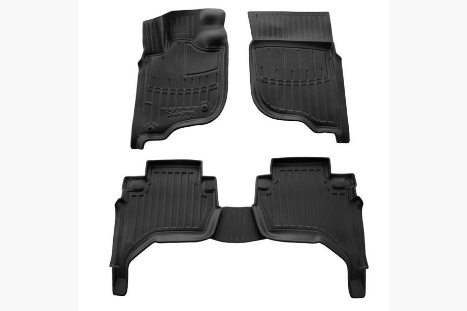 Mitsubishi L200 2006-2015 Alfombrillas de Goma Stingray 3D (EU, KAOT, 5 uds) Foto 1